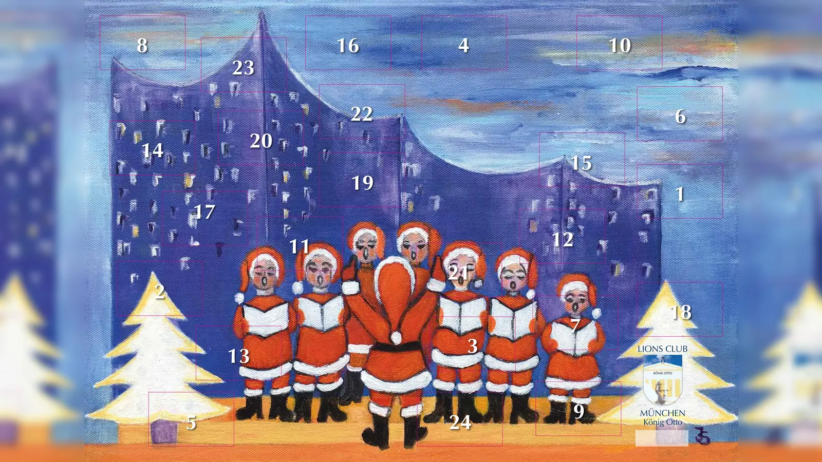 In diesem Jahr singen die Weihnachtsmänner vor der Elbphilharmonie.  (Foto: LC MKO )