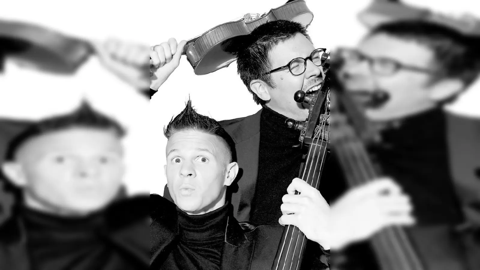 Keine Angst, die wollen nur spielen! Und zwar Geige und Kontrabass.	 (Foto: VA)