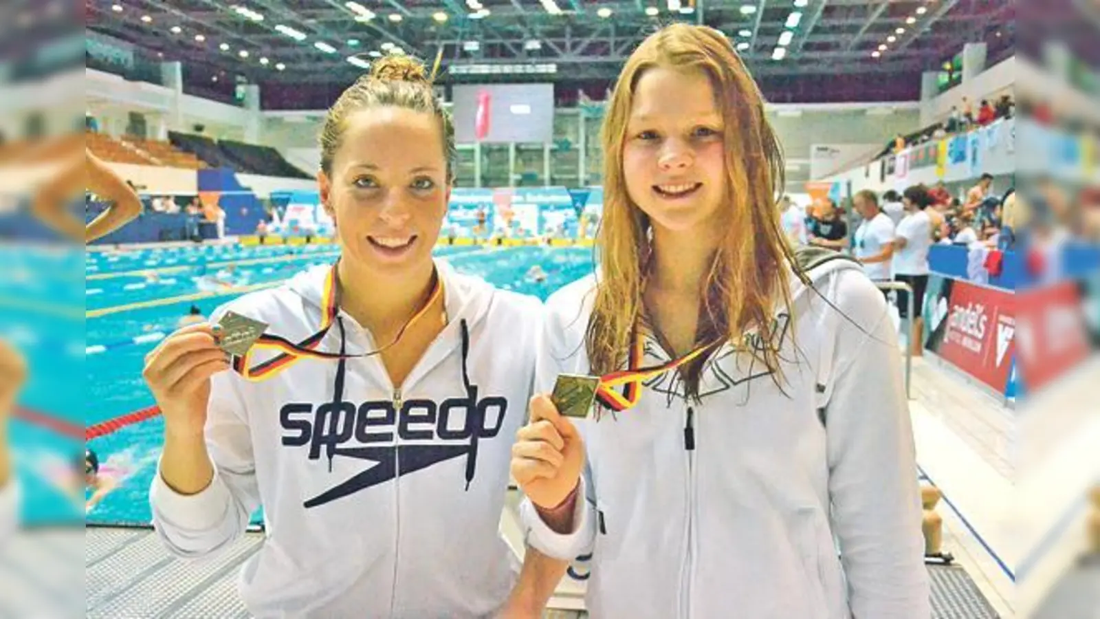 Emily Siebrecht (li) und Helen Scholtissek	 zeigten eine beeindruckende Leistung in Berlin.	 (Foto: TSV)