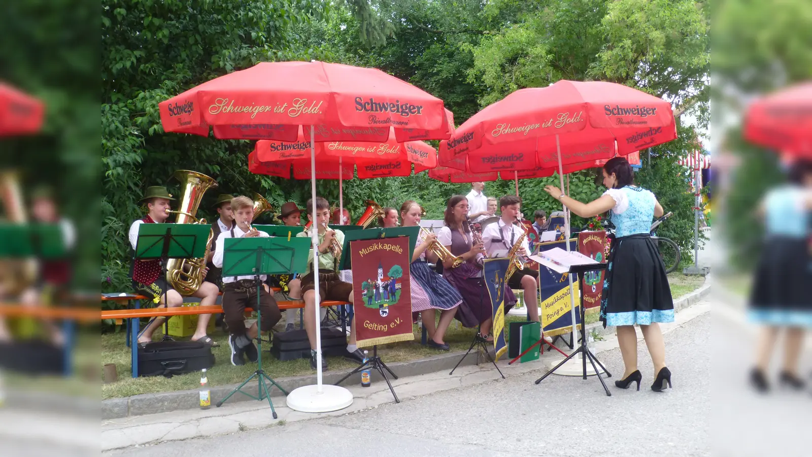 Die Jugendkapelle Gelting-Poing spielt gemeinsam mit dem Youth Windorchestra aus China. (Foto: Verein)