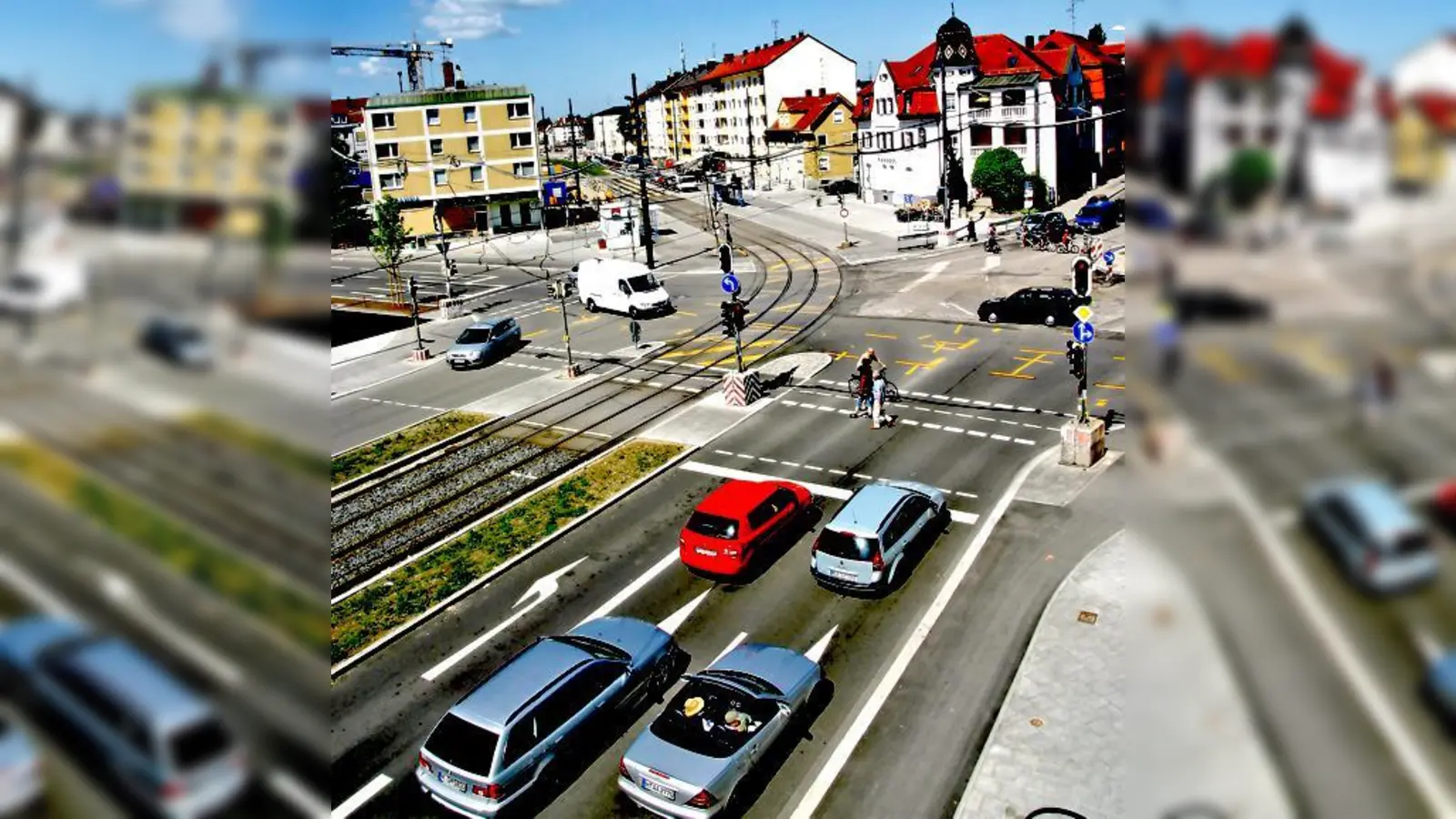 Der Moosacher Stachus soll durch den Brunnen  attraktiver werden.	 (Foto: Julia Schönfeld-Knor)