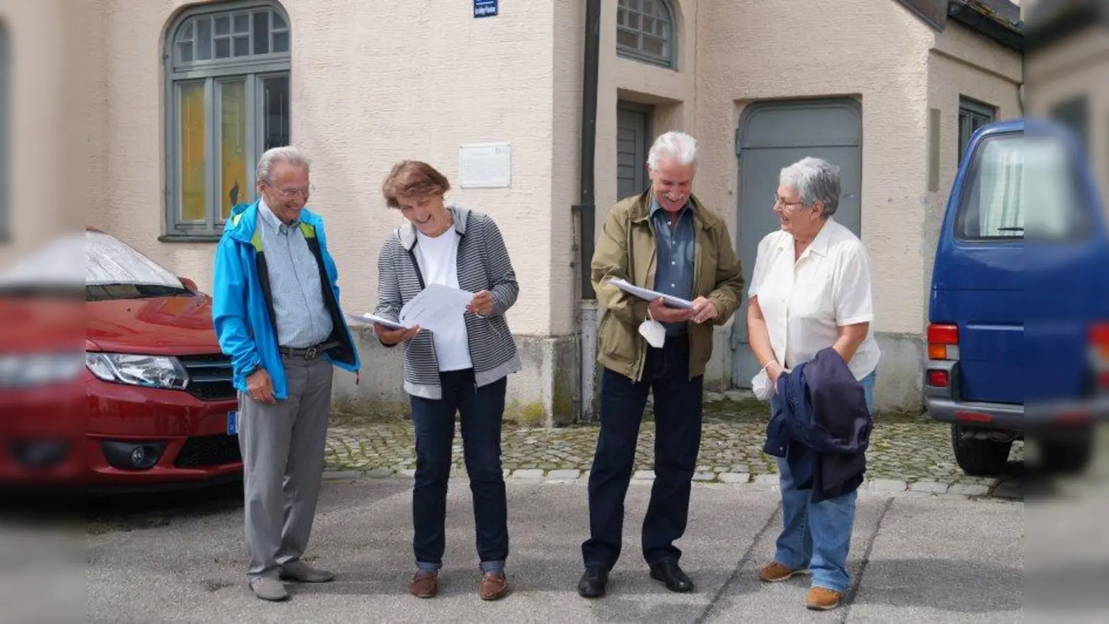 Wollen, dass ihre Konzepte berücksichtigt werden, v.l.: Klaus Bichlmayer, Dagmar Mosch, Jürgen Müller und Barbara Ney. (Foto: pst)