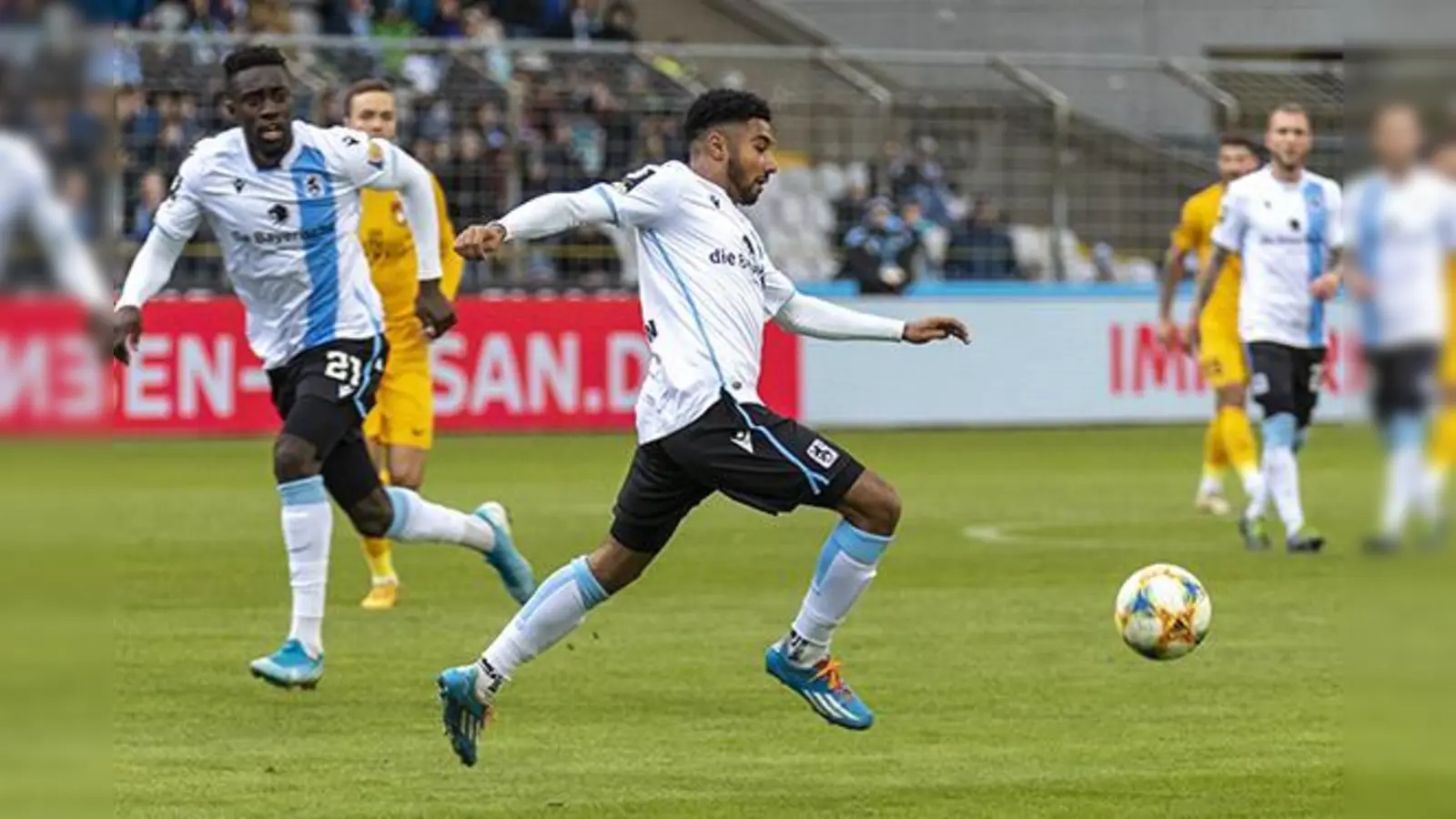 Startelfdebüt bei den Löwen: Noel Niemann.  (Foto: Anne Wild)