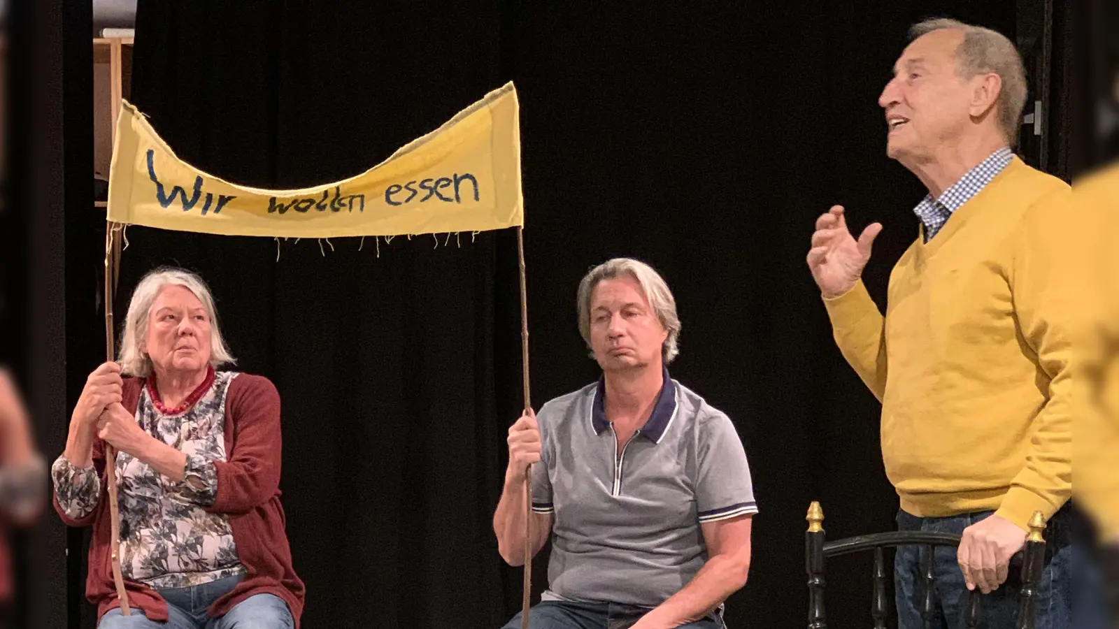 Die Satire „Auf hoher See” von Sławomir Mrożek ist am 3. Mai in St. Stephan erleben. (Foto: Theater in der Au e.V.)