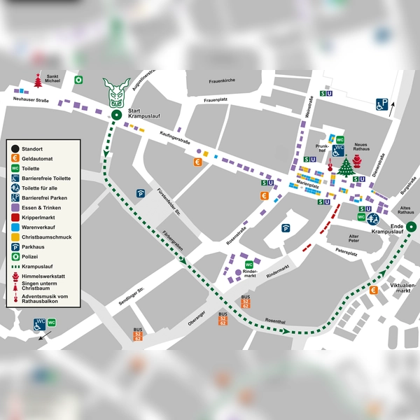 Das ist die Strecke des Krampuslaufs. (Foto: LHM)
