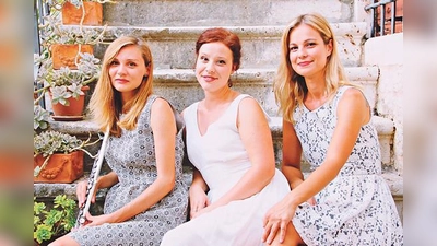 Flötistin Raseljka Lucija Petrac mit Sopranistin Rea Alaburiv  und Organistin Ursa Vukman (v. li). 	 (Foto: trioLUR)