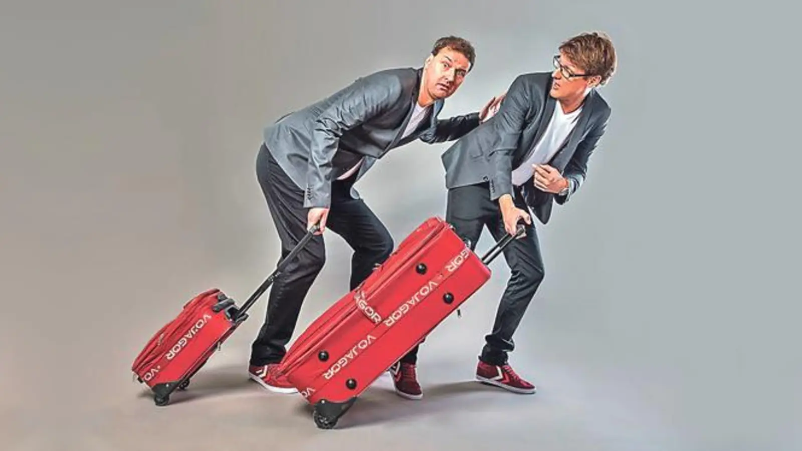 Bayerisch-sächsischer Mundartwahnsinn: Das Duo Stelzner &amp; Bauer durchbricht die Sprachbarriere.    	 (Foto: VA)