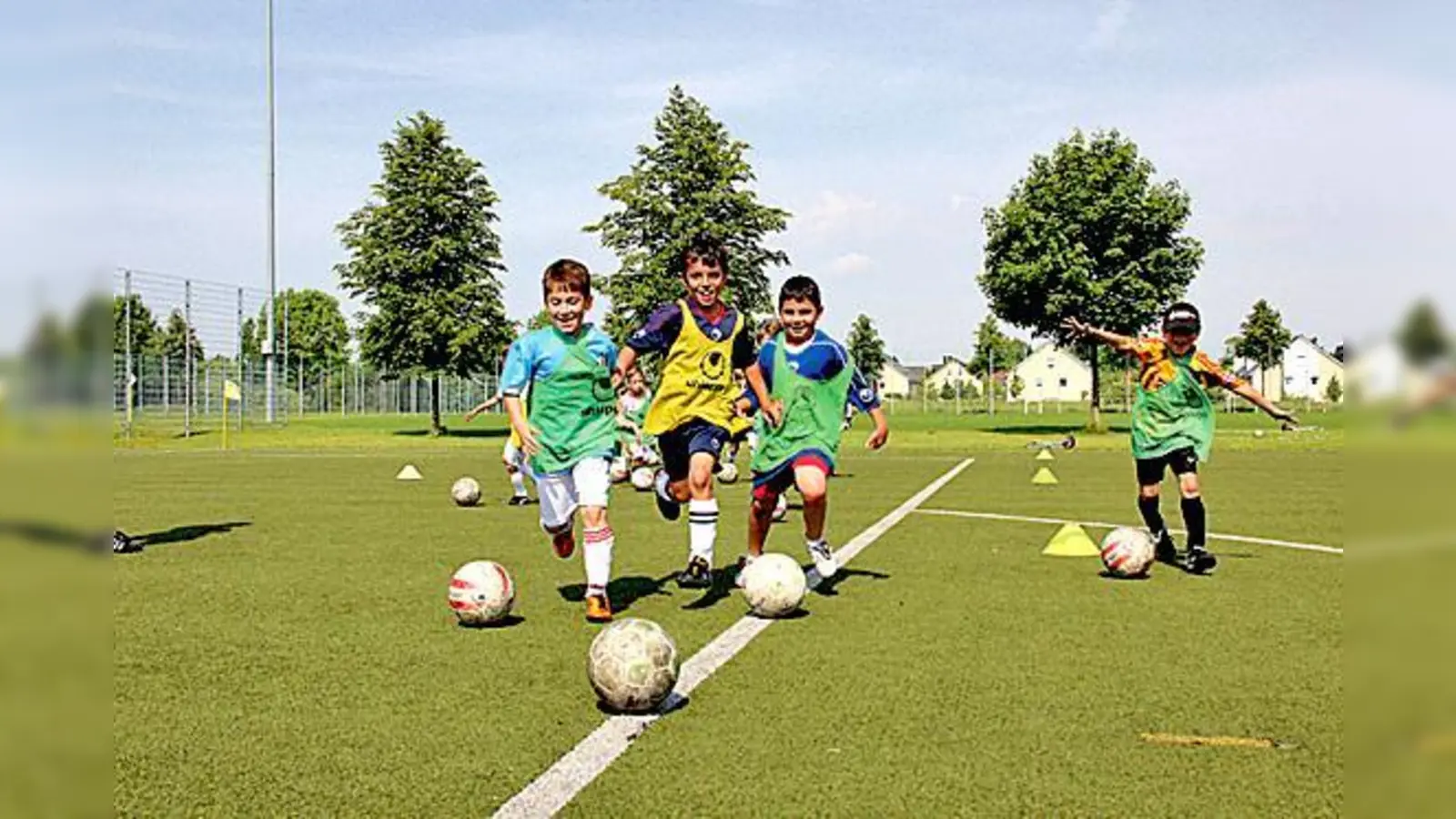 Großer Ferienspaß in der Münchner Fußballschule des FC Stern.	 (Foto: VA)