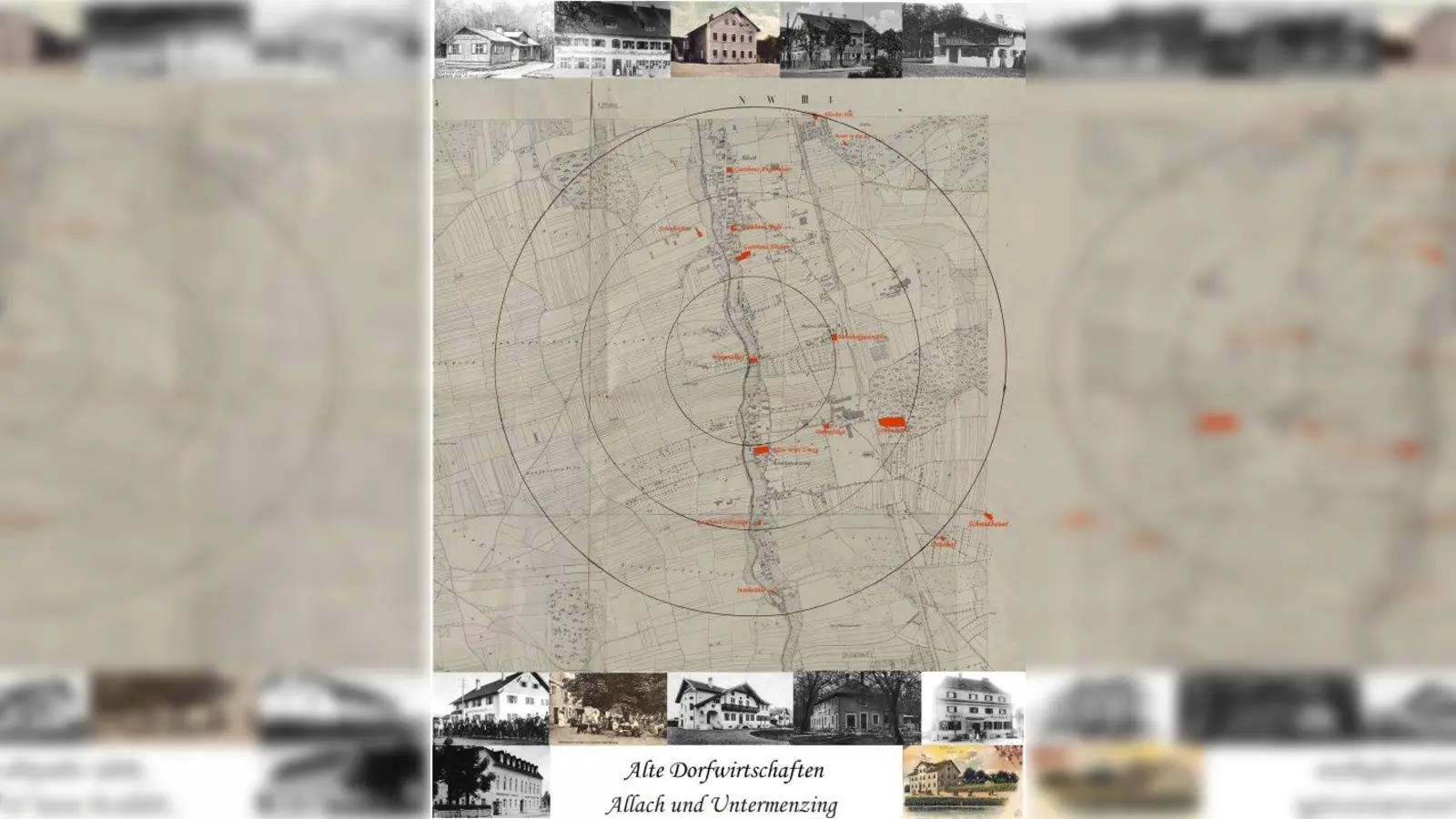 Foto: Historische Karte von Allach-Untermenzing