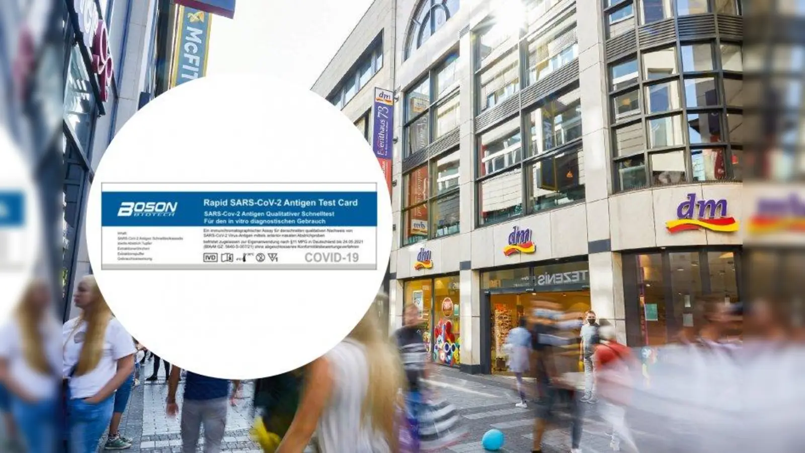 Die bei dm erhältlichen Schnelltests kann jeder zu Hause selbst anwenden. (Foto: dm-drogerie markt)