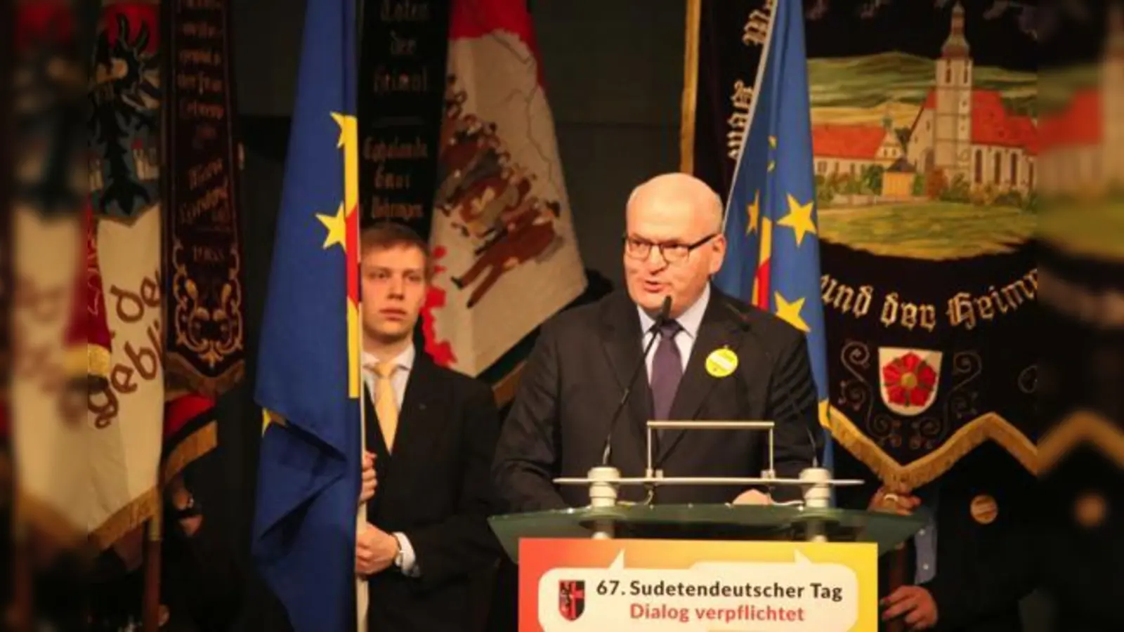 Der tschechische Kulturminister Daniel Herman sprach beim Sudetendeutschen Tag in Nürnberg von »Vertreibung« und äußerte sein Bedauern.	 (Foto: sudeten.de)