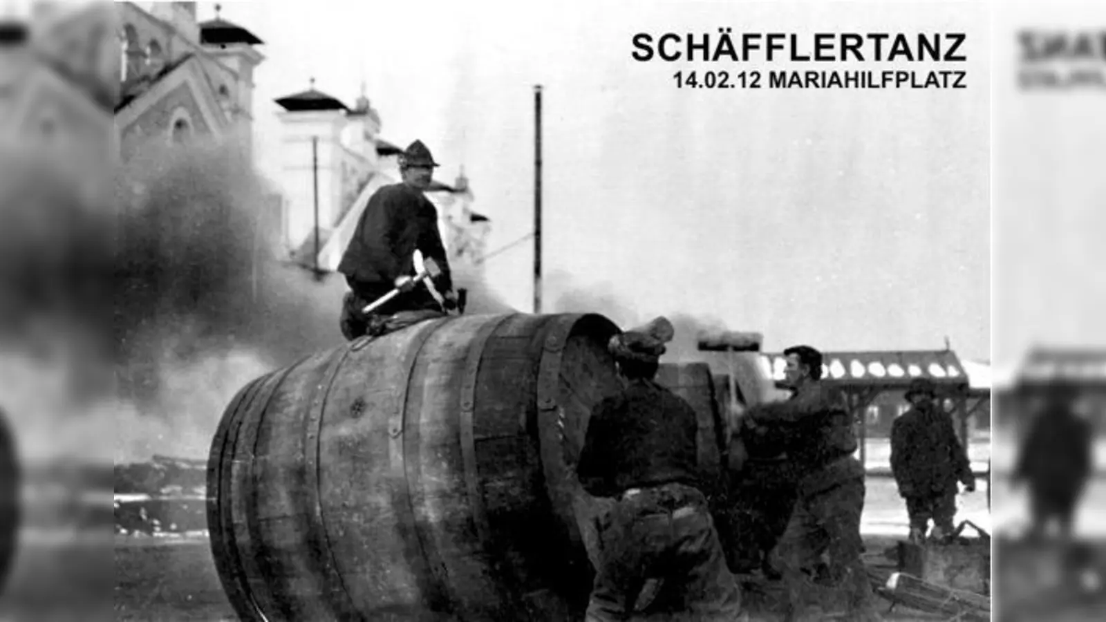 Auf dem Foto von etwa 1920 sieht man Paulaner-Schäffler bei der Arbeit.	 (Foto: Freunde der Vorstadt Au)