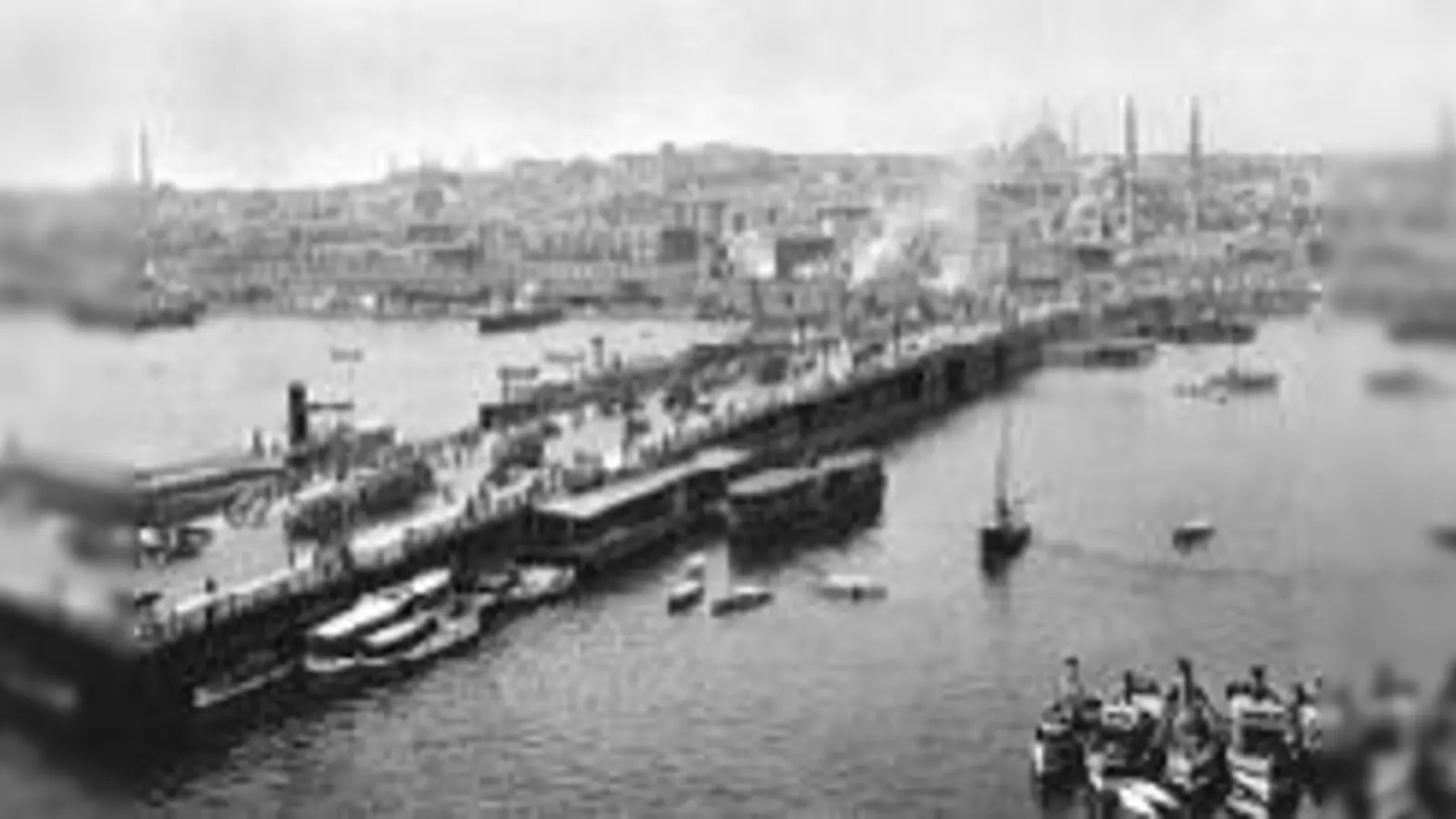 Blick auf die Galata-Brücke in Istanbul von C. Othmar Perschy.	  (Foto: VA)
