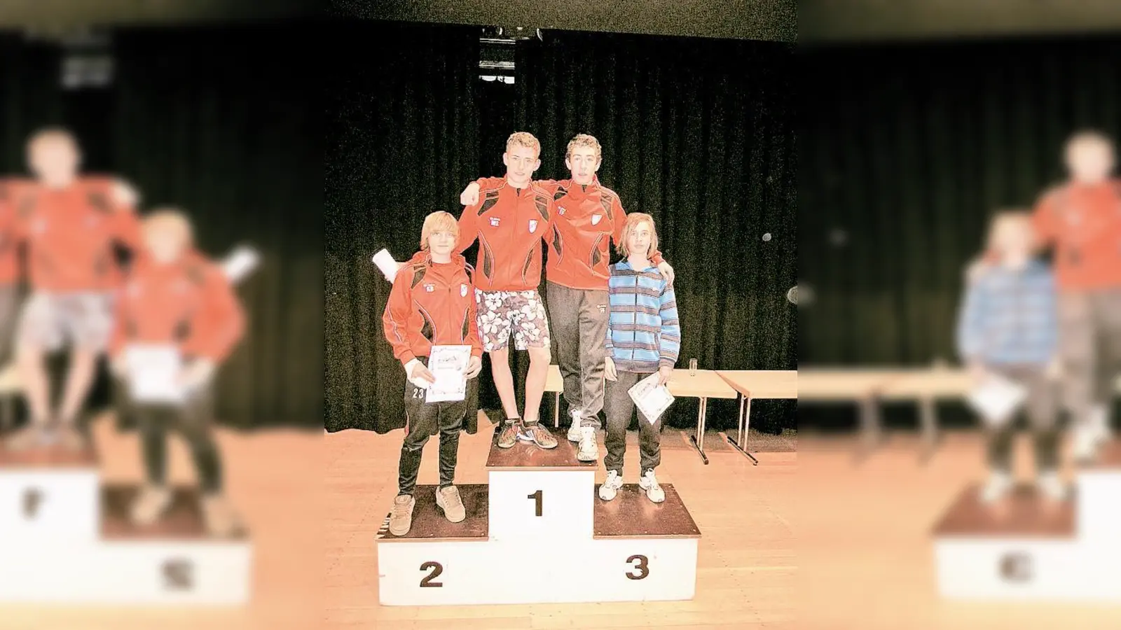 Schnelle Kicker: Kevin Brauer, Maxi Schlüter, Felix Freiberger und Maxi Bonauer (v.l.).	 (Foto: SVL)