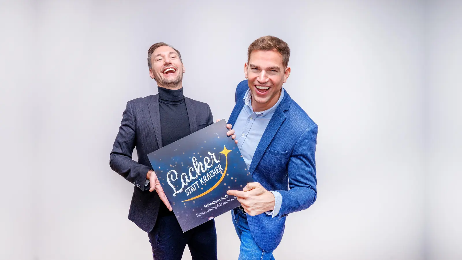 Thomas Gierling (links) und Kirchheims Erster Bürgermeister Maximilian Böltl sind die Schirmherren der Aktion "Lacher statt Kracher". (Foto: Claudia Topel)