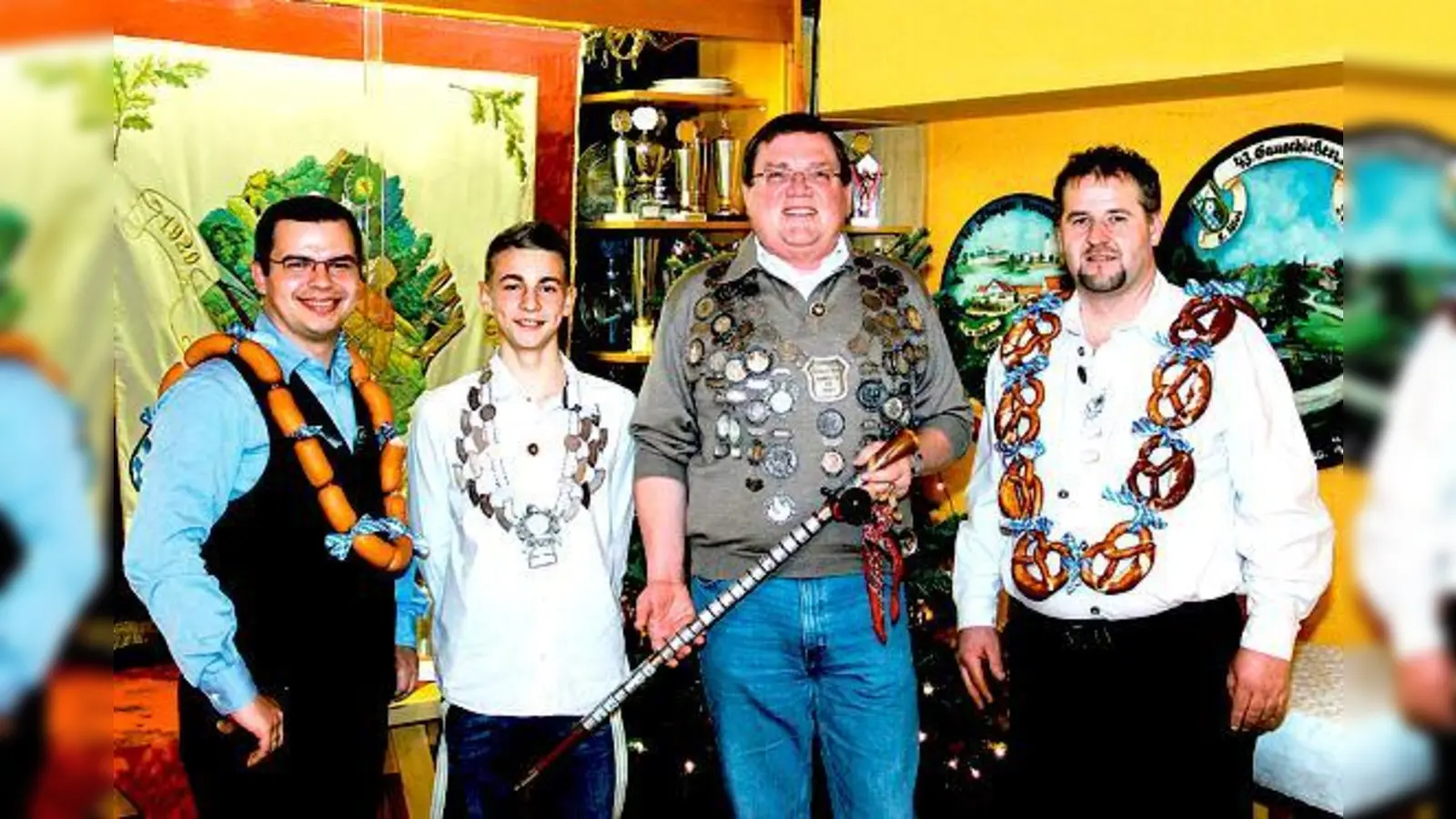 In Amt und Würden: Stefan Hufer, Sascha Lembcke, Ingolf Stange, Bernhard Lemberger.	 (Foto: VA)