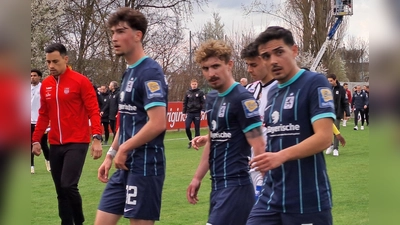 Einsatz im Testspiel: Löwen-Reservisten. (Foto: M. Forster)