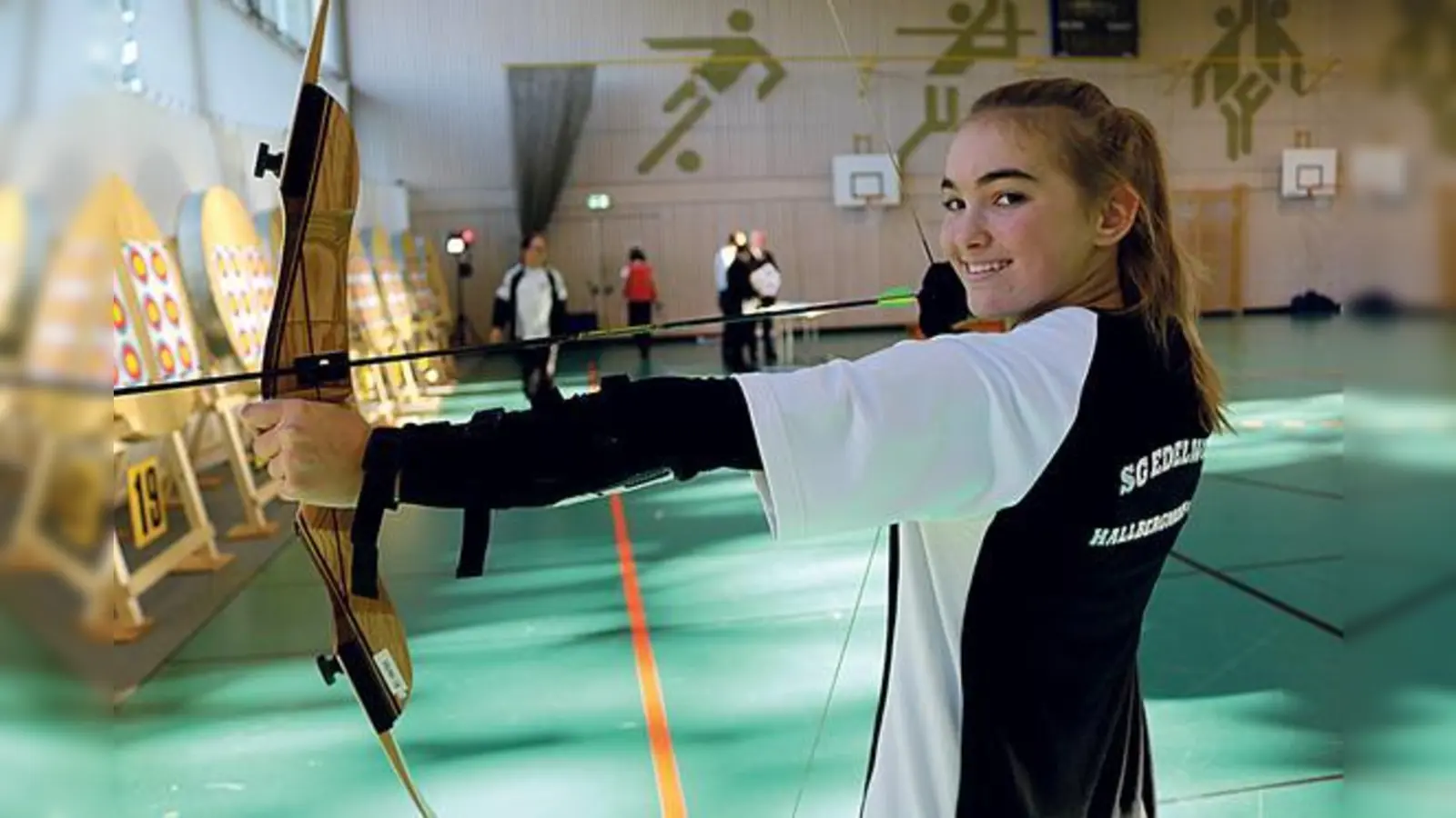 Großes Talent: Lara Morawitz (13) schießt erst seit zweieinhalb Monaten im Verein.	 (Foto: SG Edelweiß)