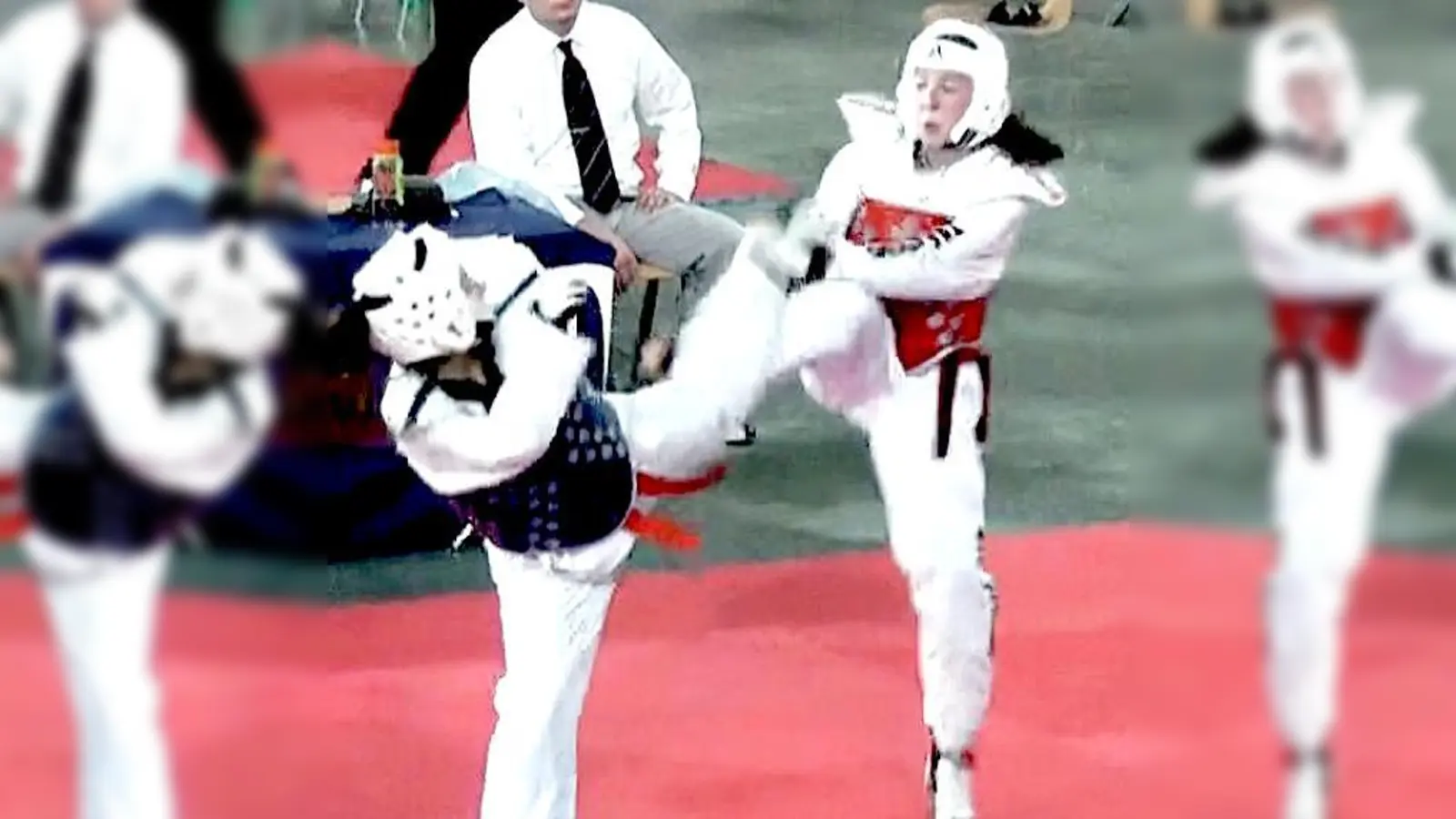 Patrizia Kröck (r.) schied im Achtelfinale aus.	 (Foto: privat)