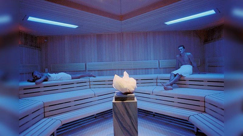 In den Saunen herrscht an den Feiertagen gemischter Betrieb.  (Foto: Kerstin Groh)