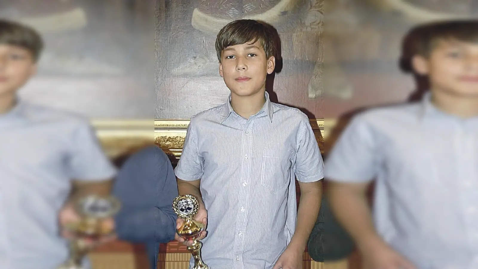 Marcel Daoud mit seiner Trophäe.	 (Foto: VA)