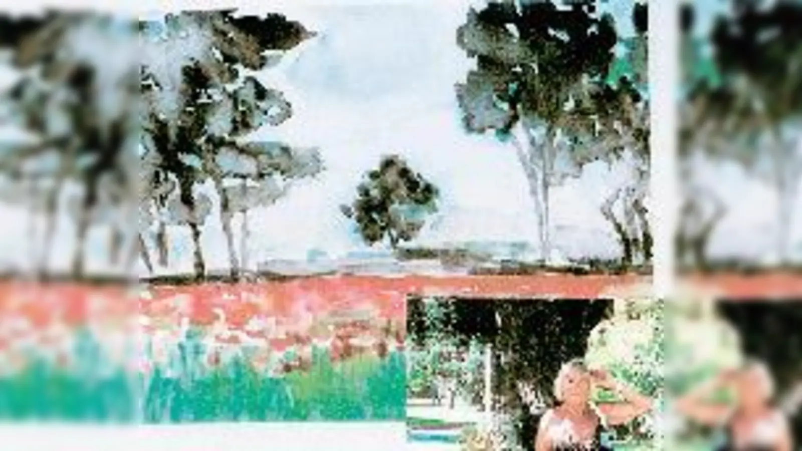 Aquarell von Gerda Nillius-Bondkowski, rechts unten die Künstlerin selbst.   (Foto: Privat)