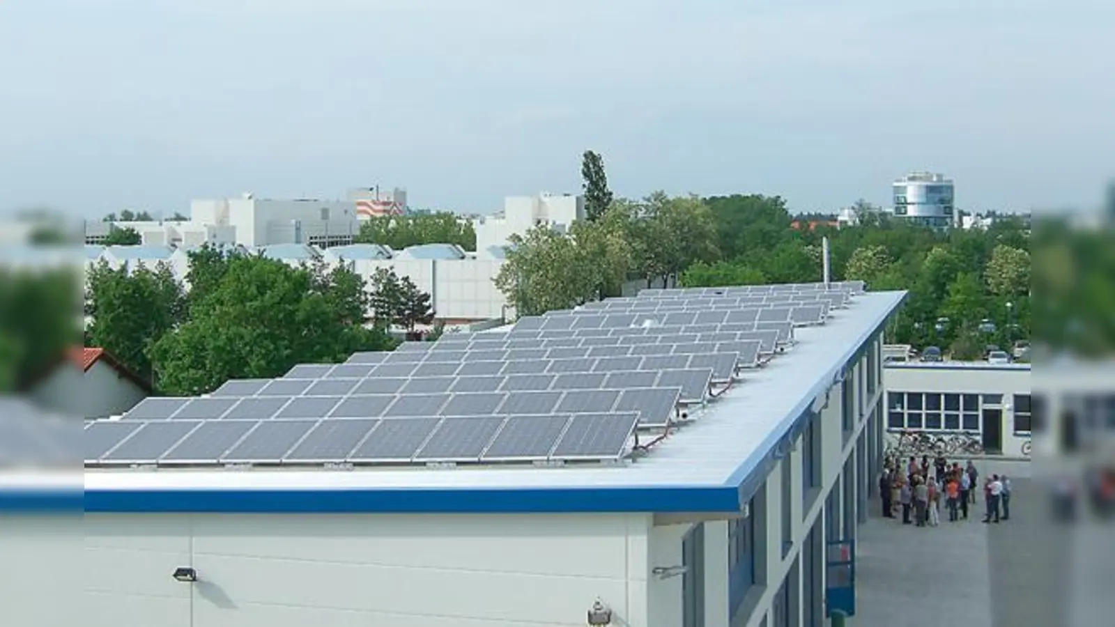 Bürgerphotovoltaikanlage auf dem Bauhofdach. 	 (Foto: Dr. Martin Thorn)