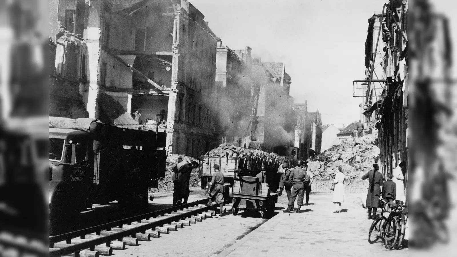 Der Wiederaufbau Münchens nach dem 2. Weltkrieg, inclusive der Wiederaufbau der Gas-, Wasser- und Stromversorgung war ein enormer Kraftakt.  (Foto: SWM)
