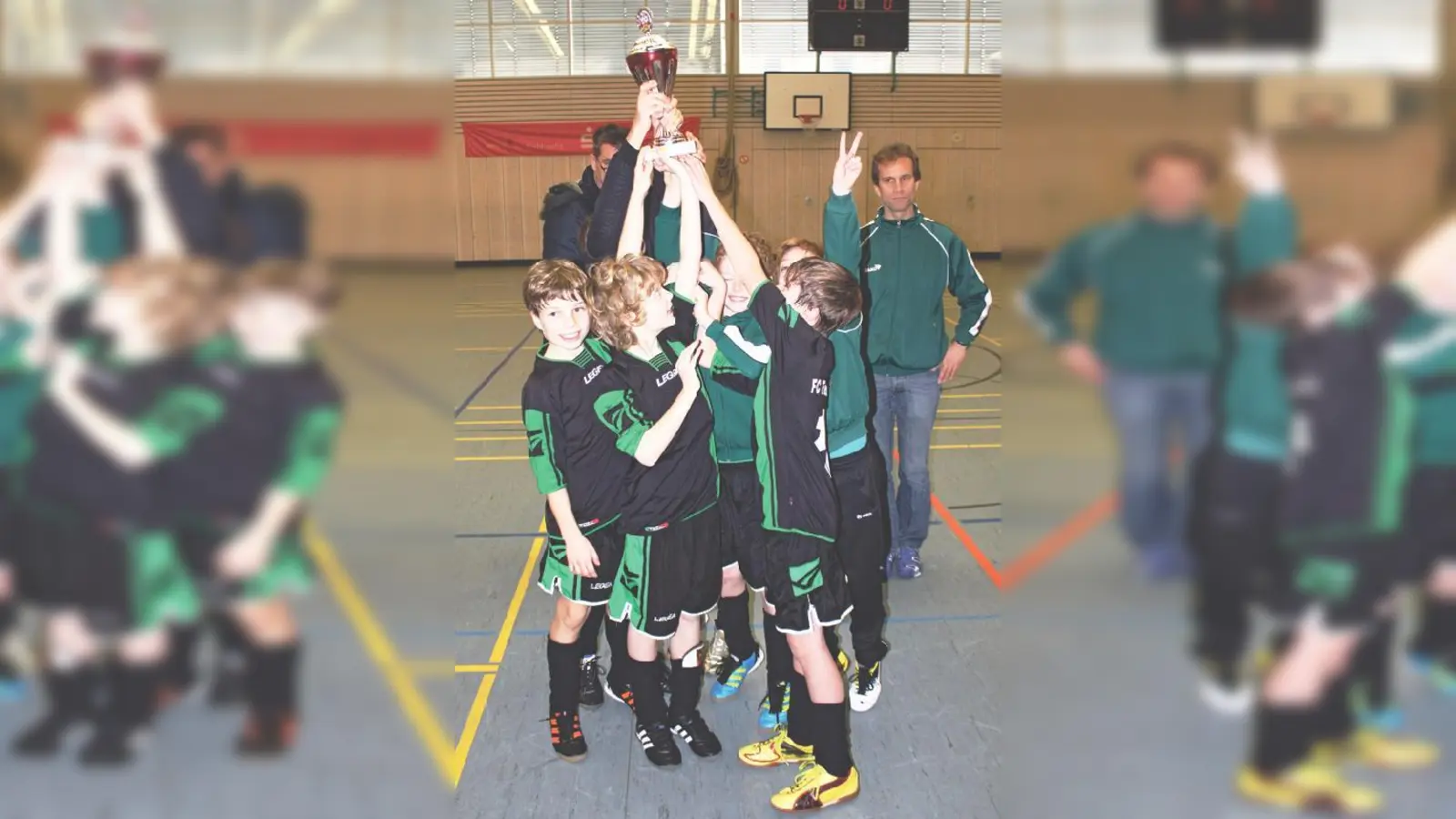 Die E 1 war nur eine von drei Mannschaften des FC Fasanerie Nord im Finale.                                  (Foto: VA)