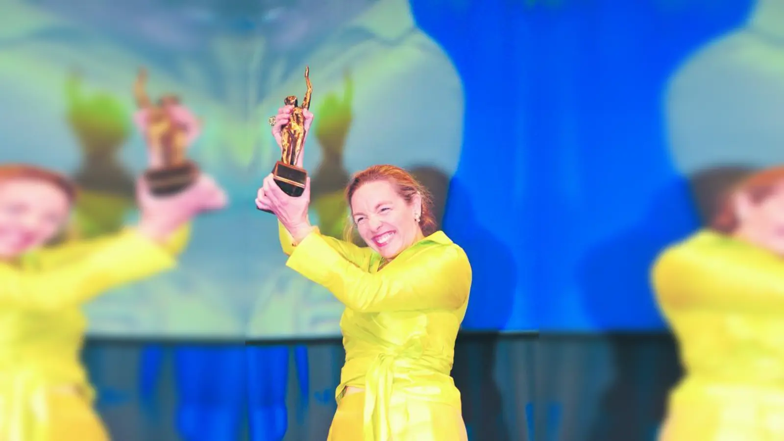 Angelika Kölle freute sich sichtlich über den Preis. (Foto: pi)