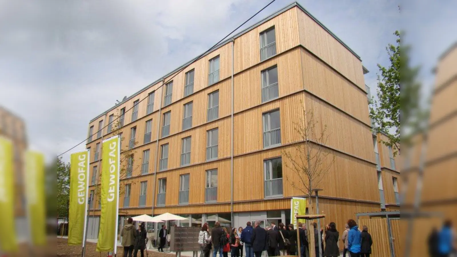 In Rekordzeit hat die Gewofag das Gebäude an der Bodenseestra0e errichtet. (Foto: pst)