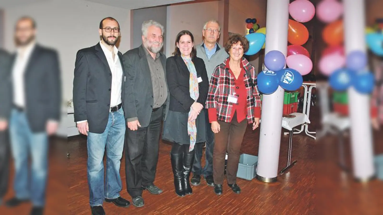 Von links nach rechts: Ufuk Keser, Franz-Josef Hedemann, Verena Dietl, Klauß Stüwe und Annette Pönisch bei der Jubiläumsfeier des AKA.	 (Foto: js)
