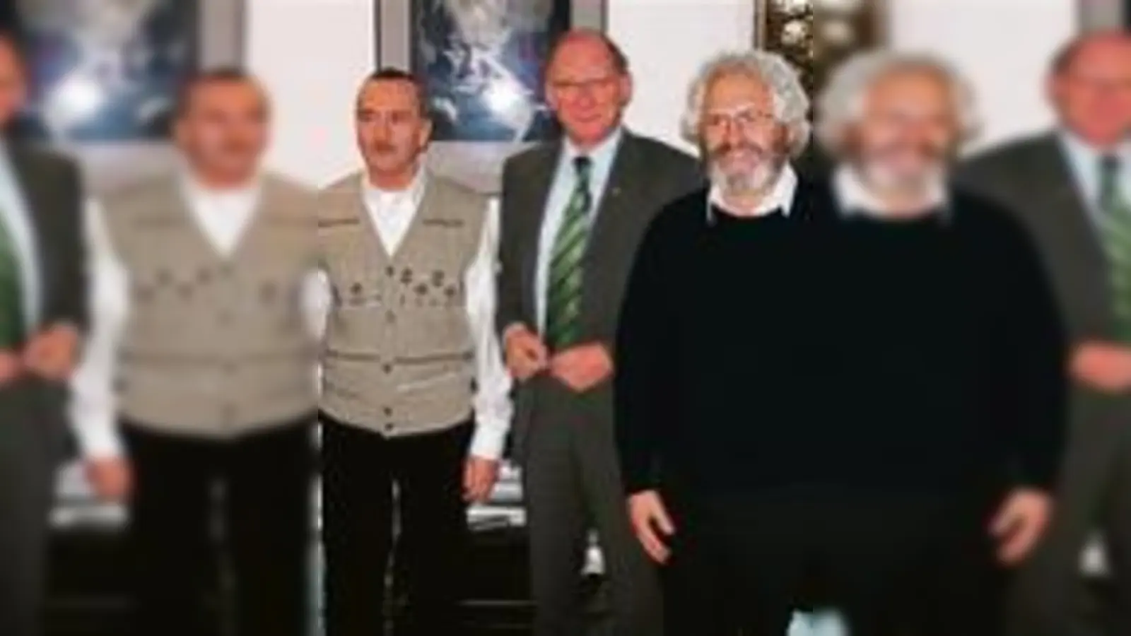 In ihrer Altersklasse sehr fit: (v.l.): Die Träger des Sportabzeichens Günther Lommer, Günther Wagner, Franz Maget und Werner  (Schäfer.Foto: TSV)