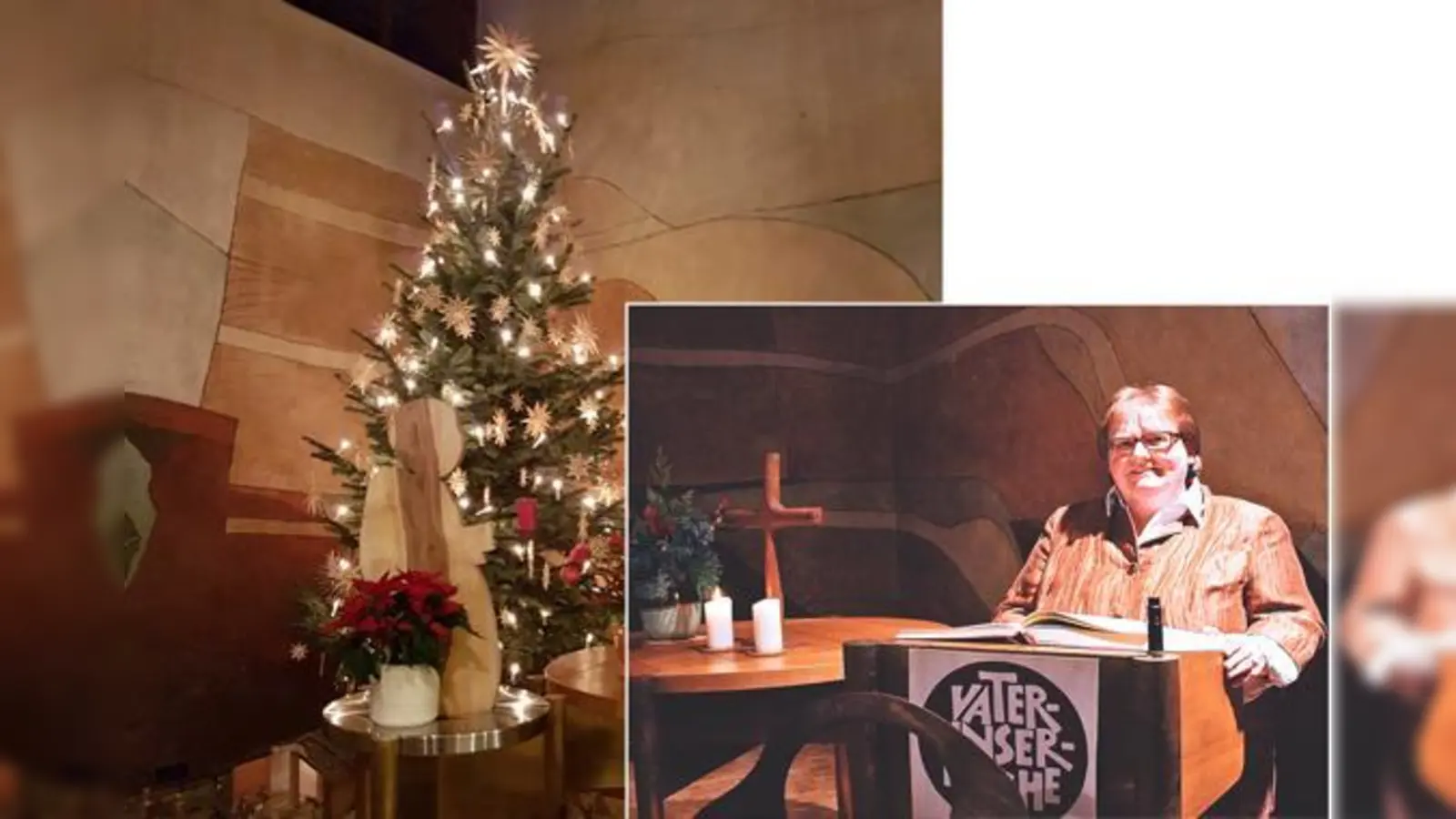 Pfarrerin Heike Lüttgens der Vaterunserkirche geht mit Engeln auf eine Reise durch das Stadtviertel.  (Fotos: Privat)