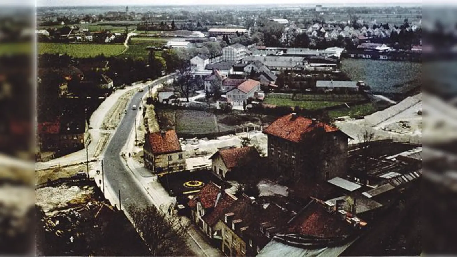 Baustelle Innsbrucker Ring um 1960.  (Foto: AK Stadt.)
