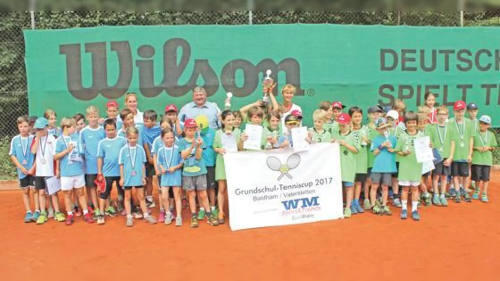 Die Grundschule Gluckstraße konnte das spannende Turnier für sich entscheiden.	 (Foto: Grundschule Baldham)