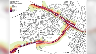 Die Staatsstraße 2344 (Planegger/Forstenrieder Str.) ist ein Lärmbrennpunkt in Neuried. (Foto: Gemeinde)