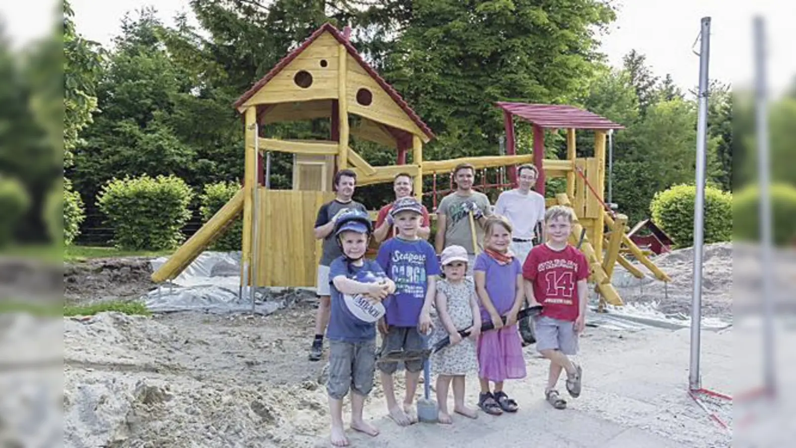 Die Kindergartenkinder des Katholischen Kinderhauses St. Christophorus freuen sich. 	 (Foto: privat)