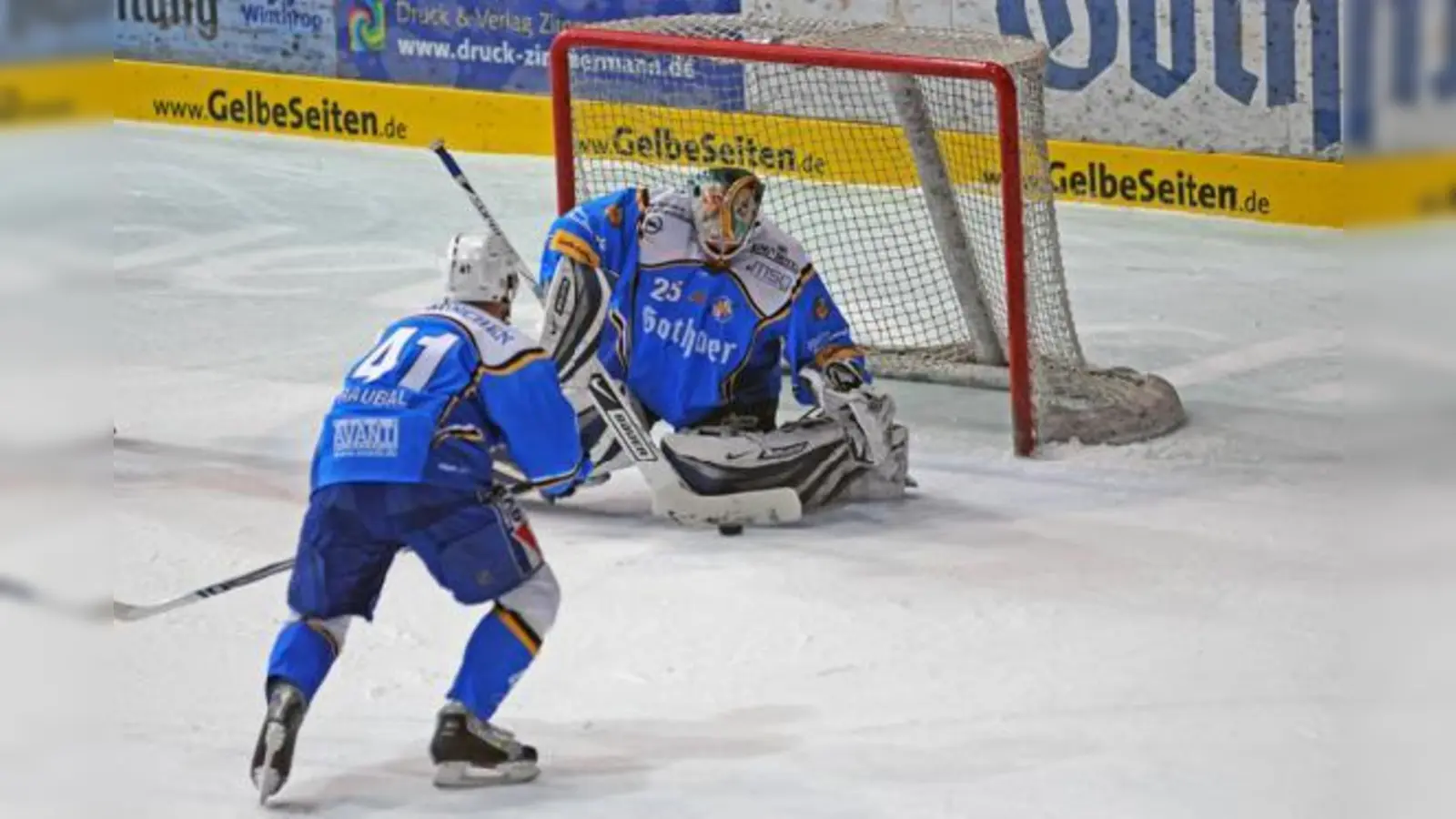 In den Playoffs hat Keeper Sebastian Elwing wieder zu seiner alten Sicherheit zurückgefunden.    (Foto: Heike Feiner)