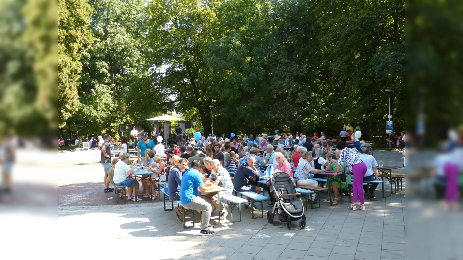 Am Sonntag wird auf der Baumkirchner Straße gefeiert, egal wie das Wetter ist.  (Foto: Bürgerkreis Berg am Laim e.V.)