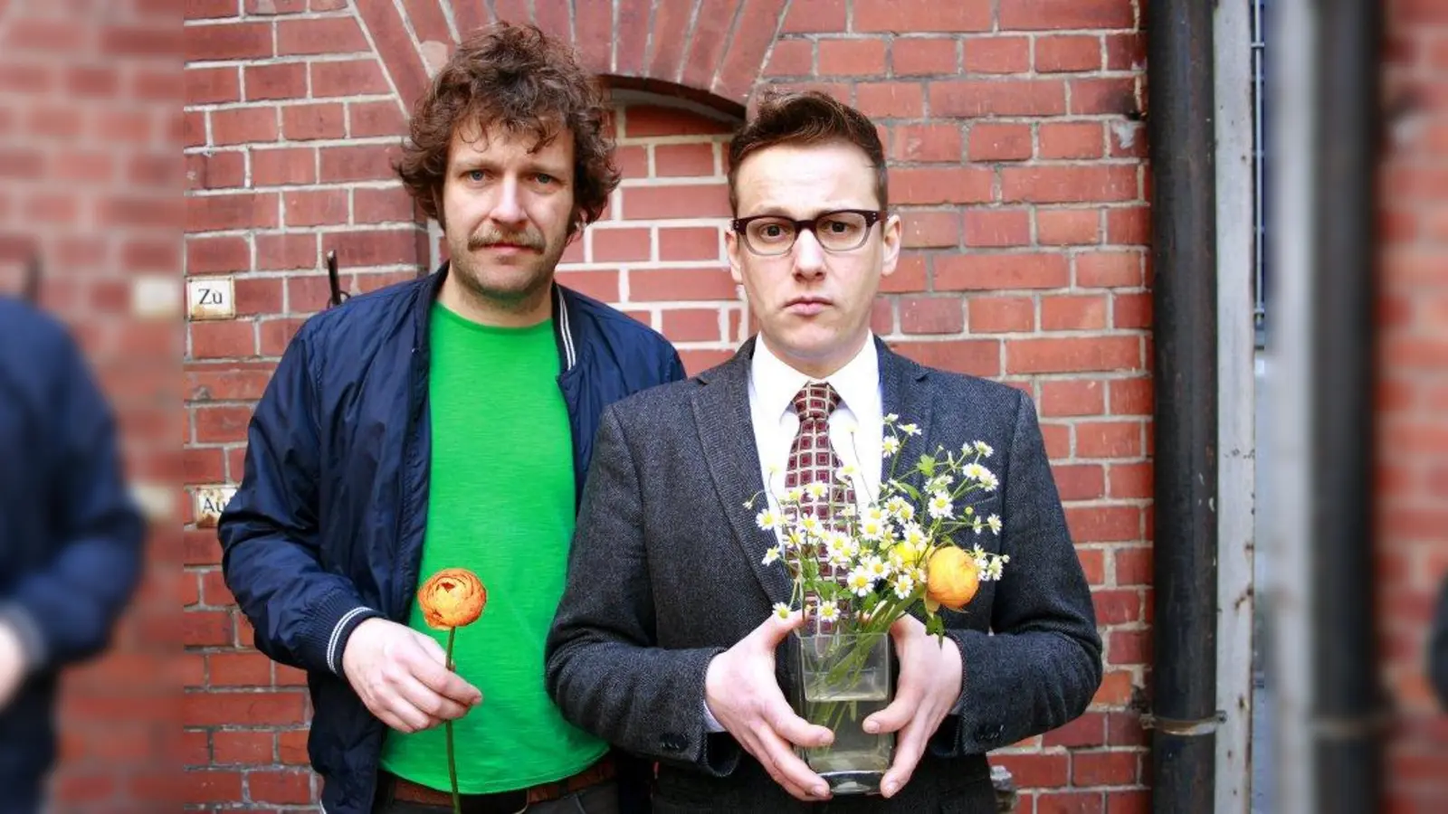 Kult aus Berlin: Martin „Gotti” Gottschild und Sven van Thom alias „Tiere streicheln Menschen”. (Foto: pi)