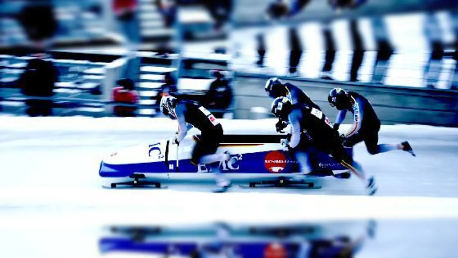 Das Team von Manuel Machata gewinnt den Titel im Viererbob	 (Foto: Becke)