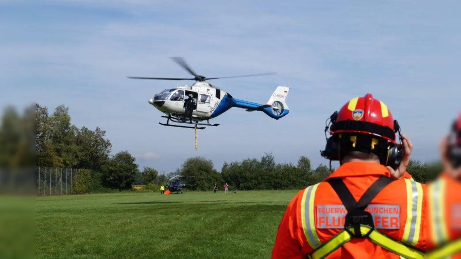 Die Zusammenarbeit zwischen „Boden” und „Luft” wird bei dieser Übung trainiert. (Foto: pst)