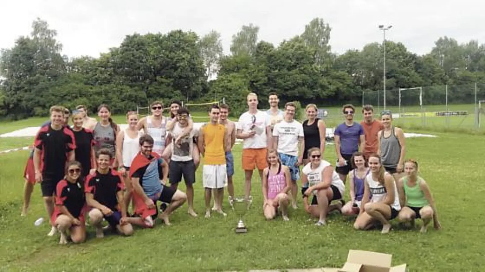 Viel Spaß hatten die Teilnehmer des 9. Quattro- Beachturniers der SpVgg.	 (Foto: VA)