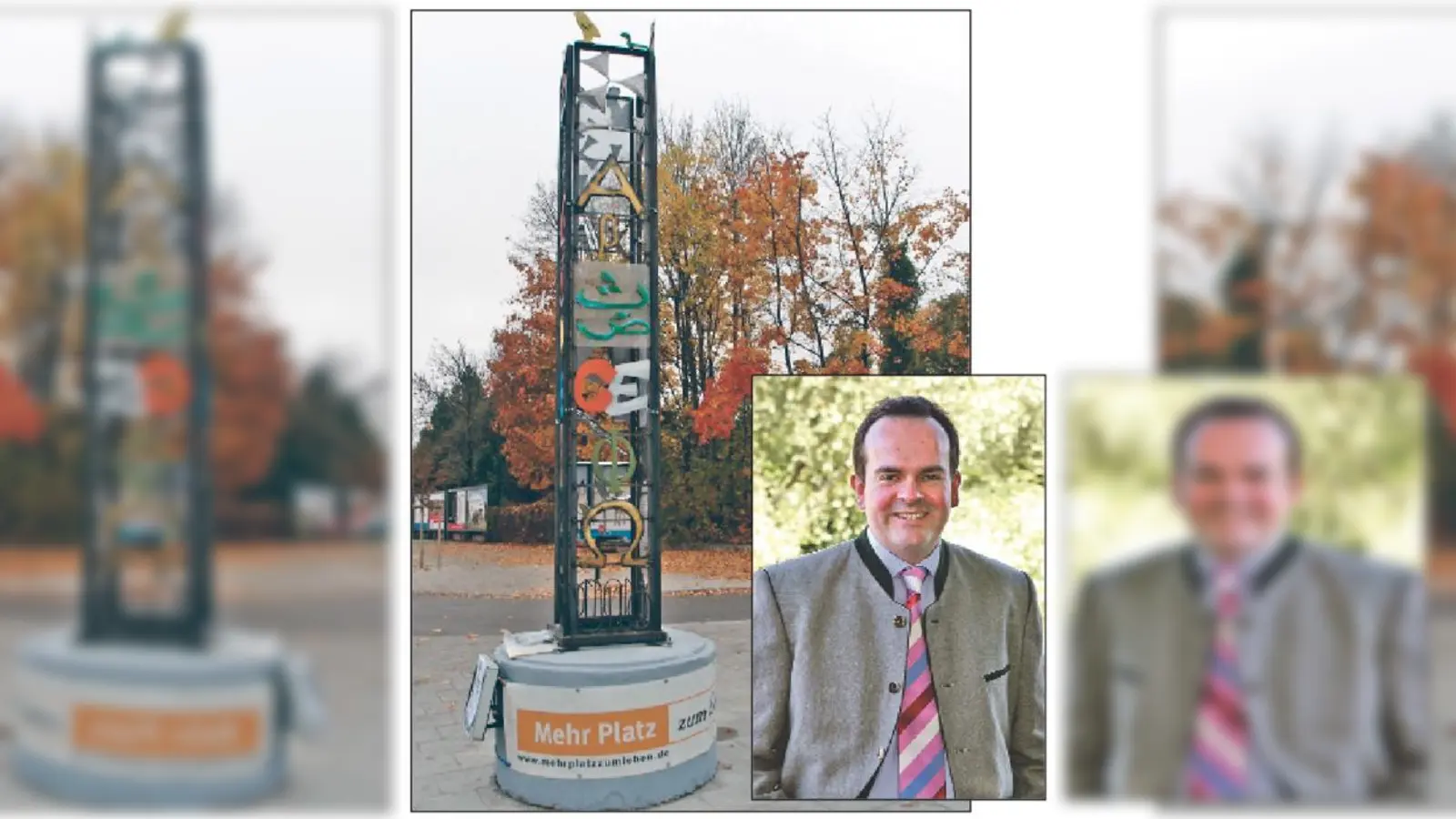BA-Vorsitzender Clemens Baumgärtner freut sich über das neue Ortszentrum, mit dem neu gestalteten Hans-Mielich-Platz, in seinem Stadtbezirk.	 (Foto: privat)