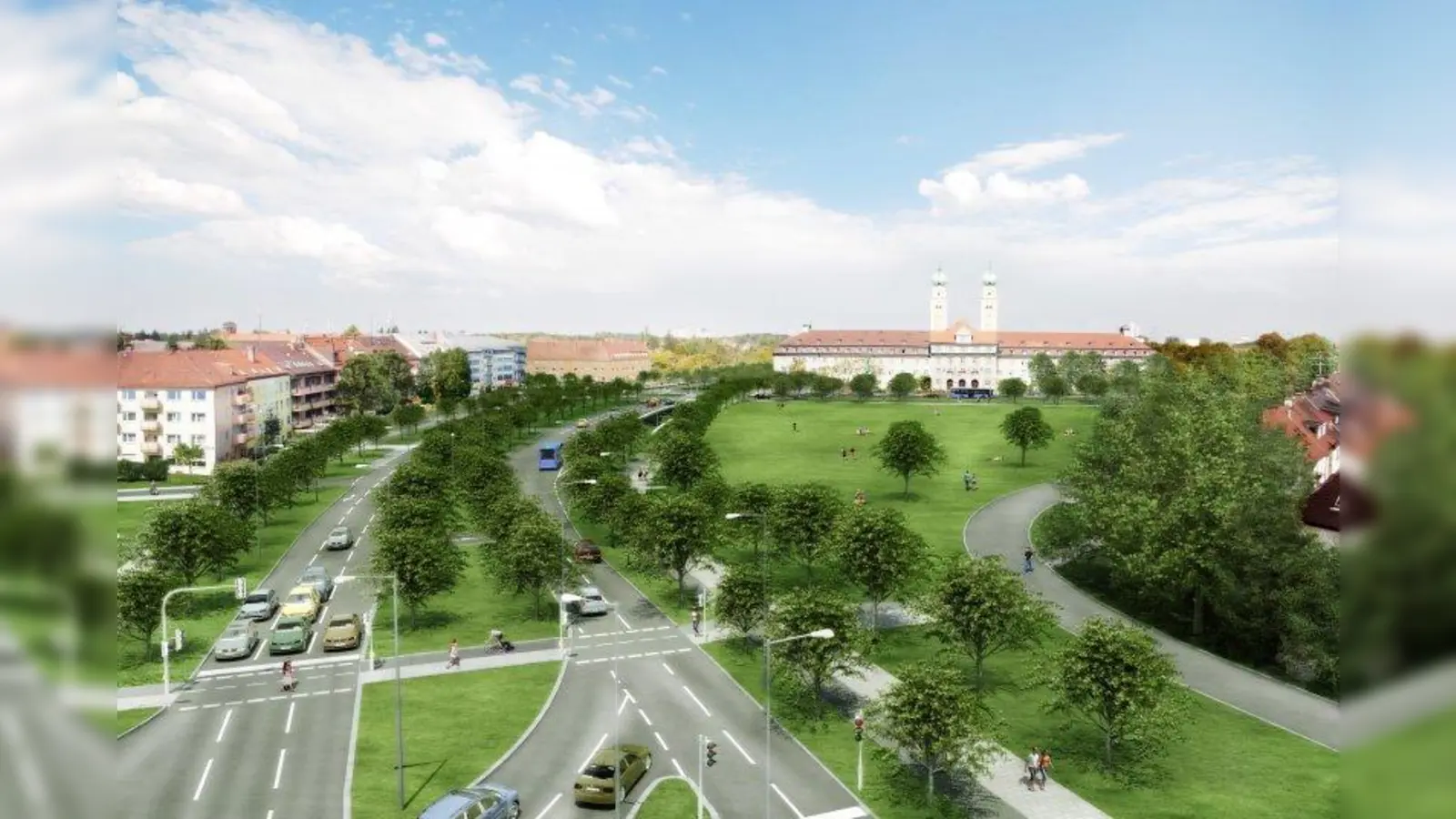 So ähnlich könnte in naher Zukunft der Luise-Kiesselbach-Platz aussehen. Das könnte auch Investoren auf die Idee bringen, Wohnungen in dieser Gegend einer Lusxussanierung zu unterziehen, um zahlungskräftige Mieter oder Käufer anzuziehen. Mit  einer sogenannten „Erhaltungssatzung” kann das verhindert werden. (Foto: LHM)