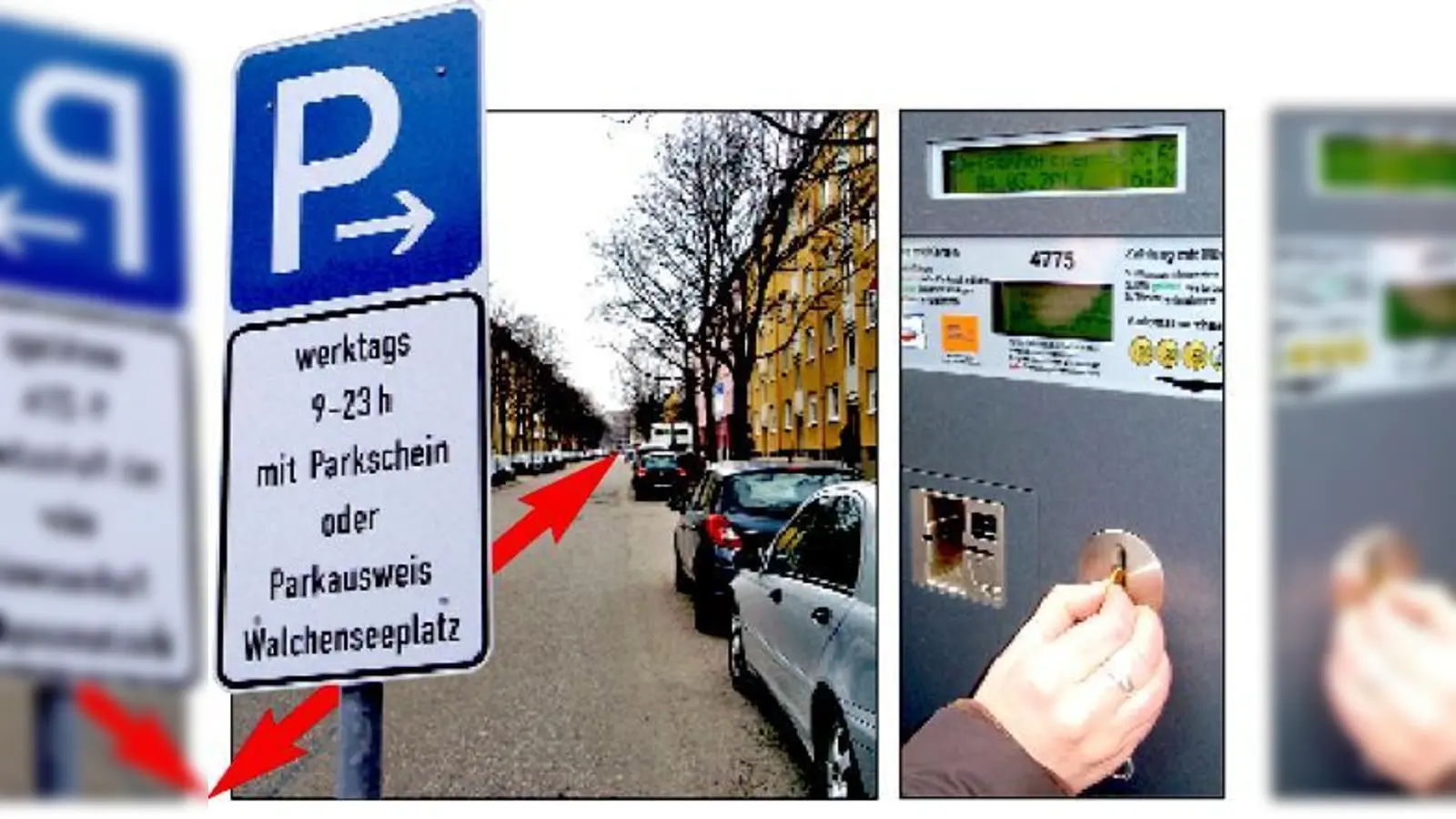 Die Deisenhofener Straße markiert die Grenze einer Parklizenzzone. Was für die einen ein Segen ist, ist für die Anrainer auf der Südseite ein Problem.	 (Fotos: ar)