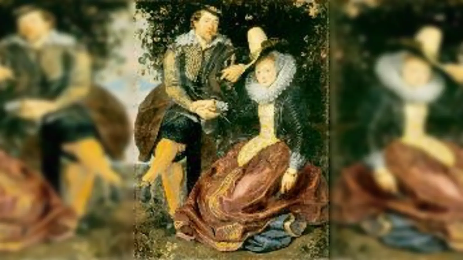 Gemalte  (Foto: Rubens malte sich 1609 mit seiner Frau Isabella.)