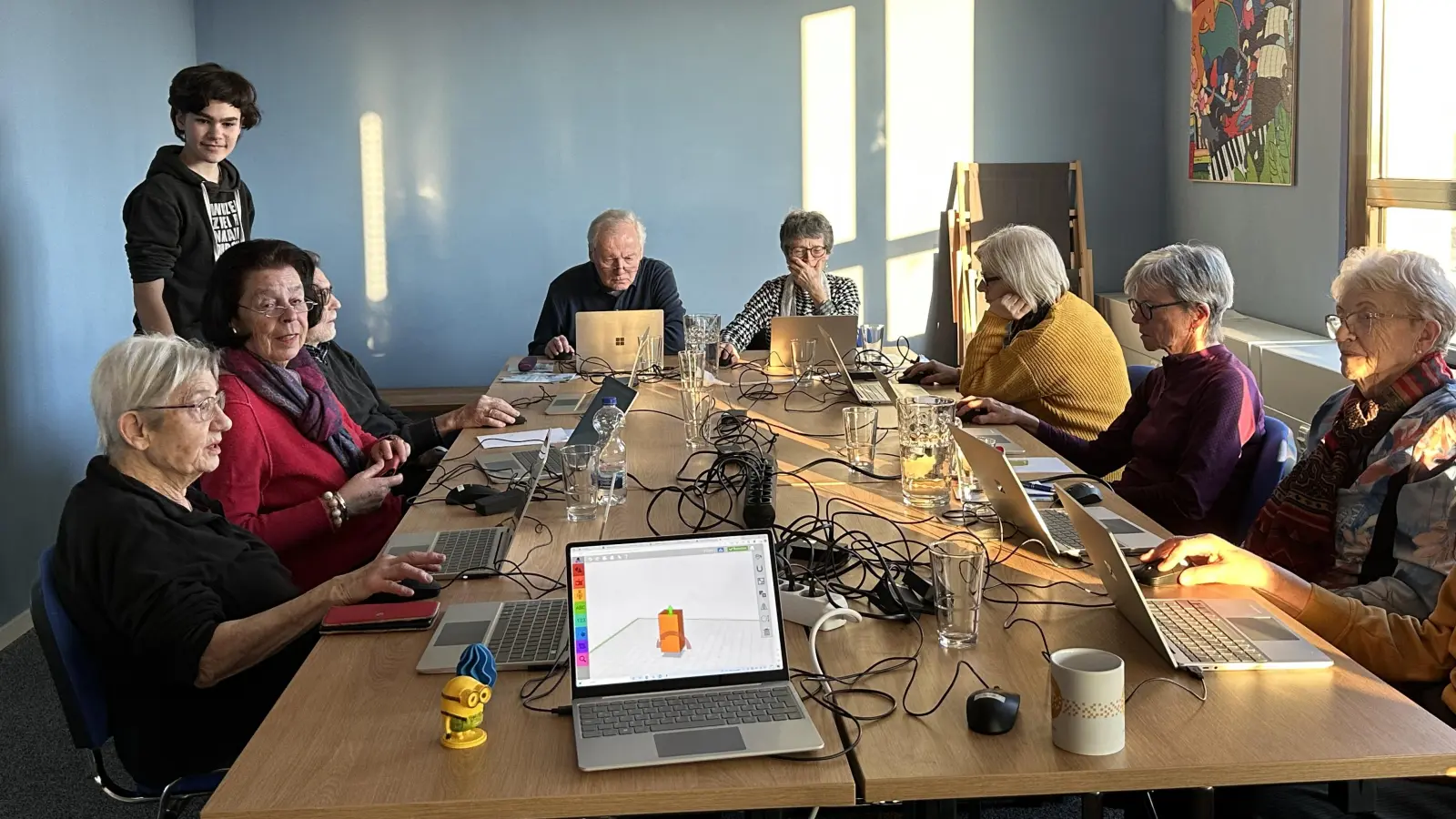 Im DigiClub konnten Großeltern lernen, wie man in 3D drucken kann. (Foto:  DigiClub e.V.)