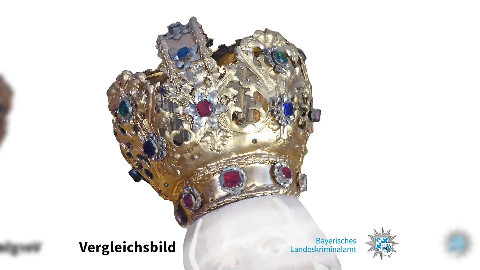 Eine 300 Jahre alte Marienkrone wurde gestohlen.  (Foto: LKA Bayern)